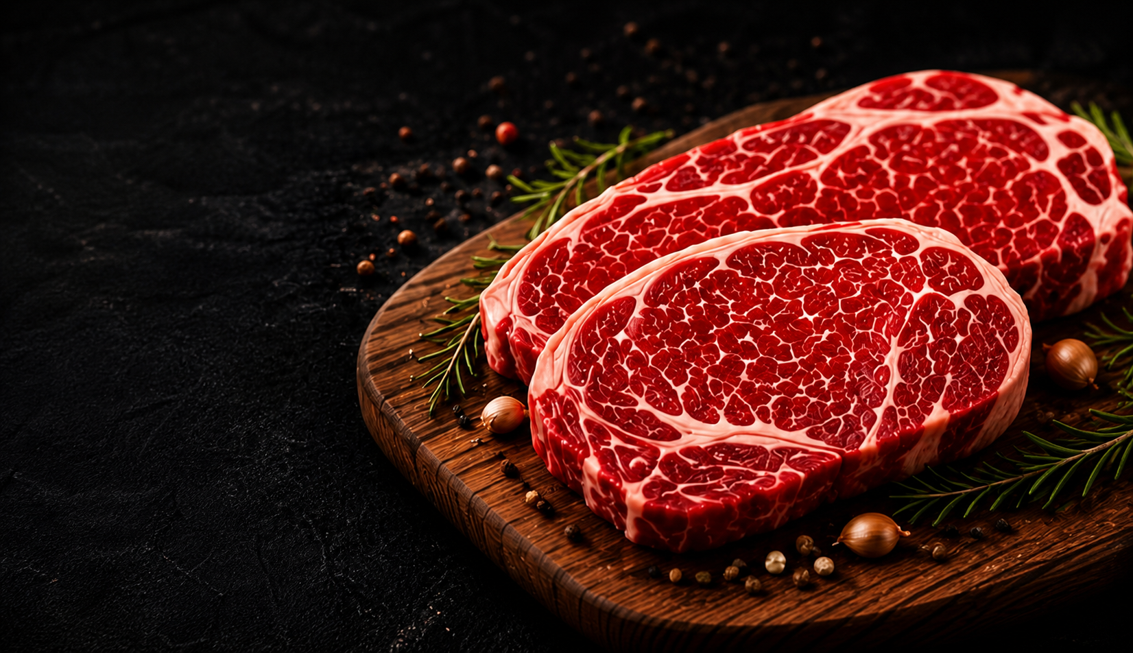 Pièces de viande fraîche