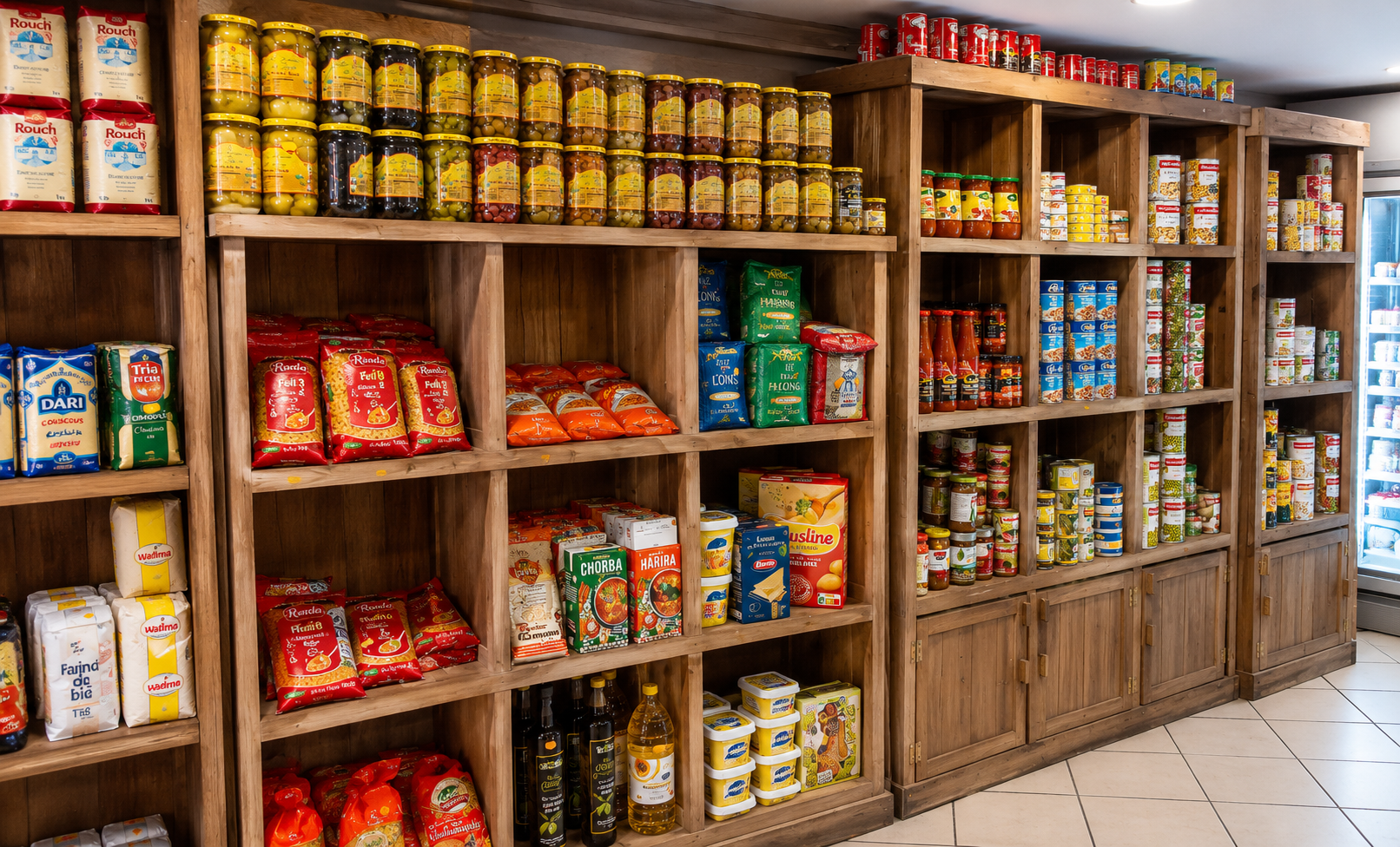 Rayon salé de l'épicerie La Soummam