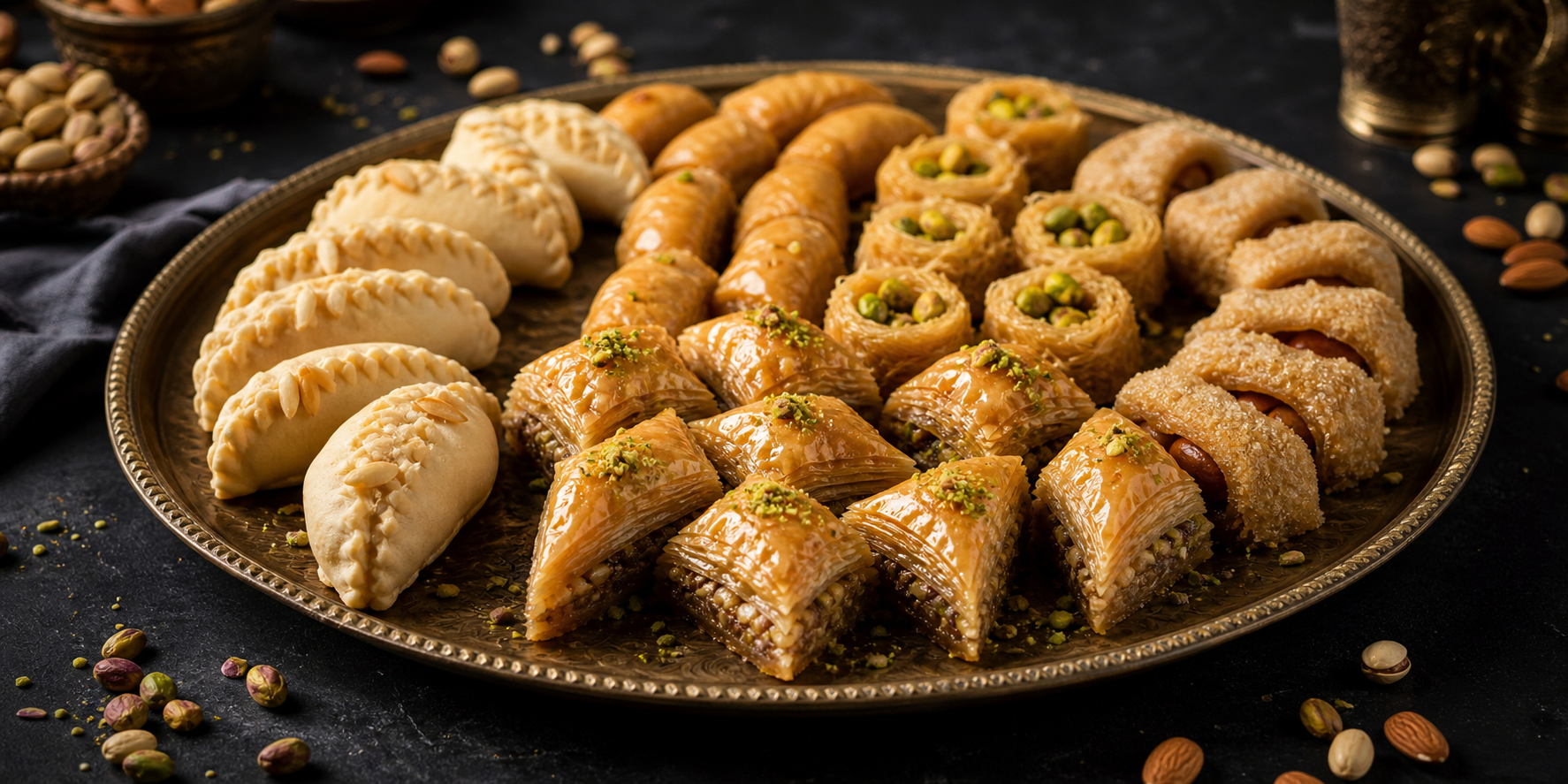 Assortiment de pâtisseries orientales