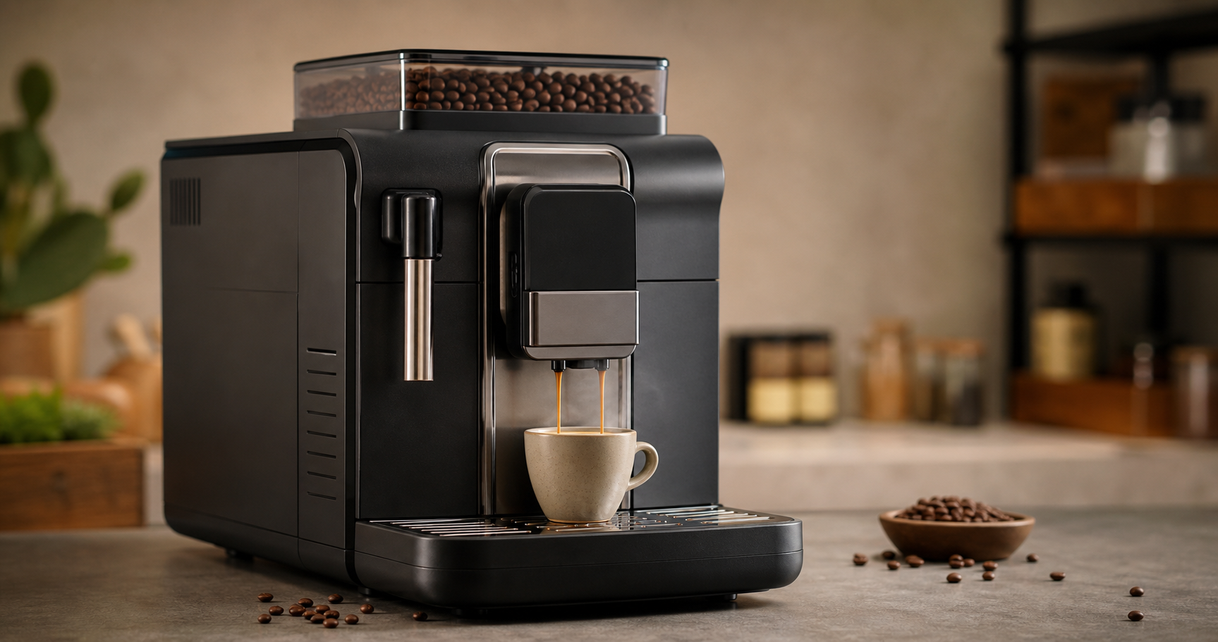 Machine à café automatique avec broyeur à grains